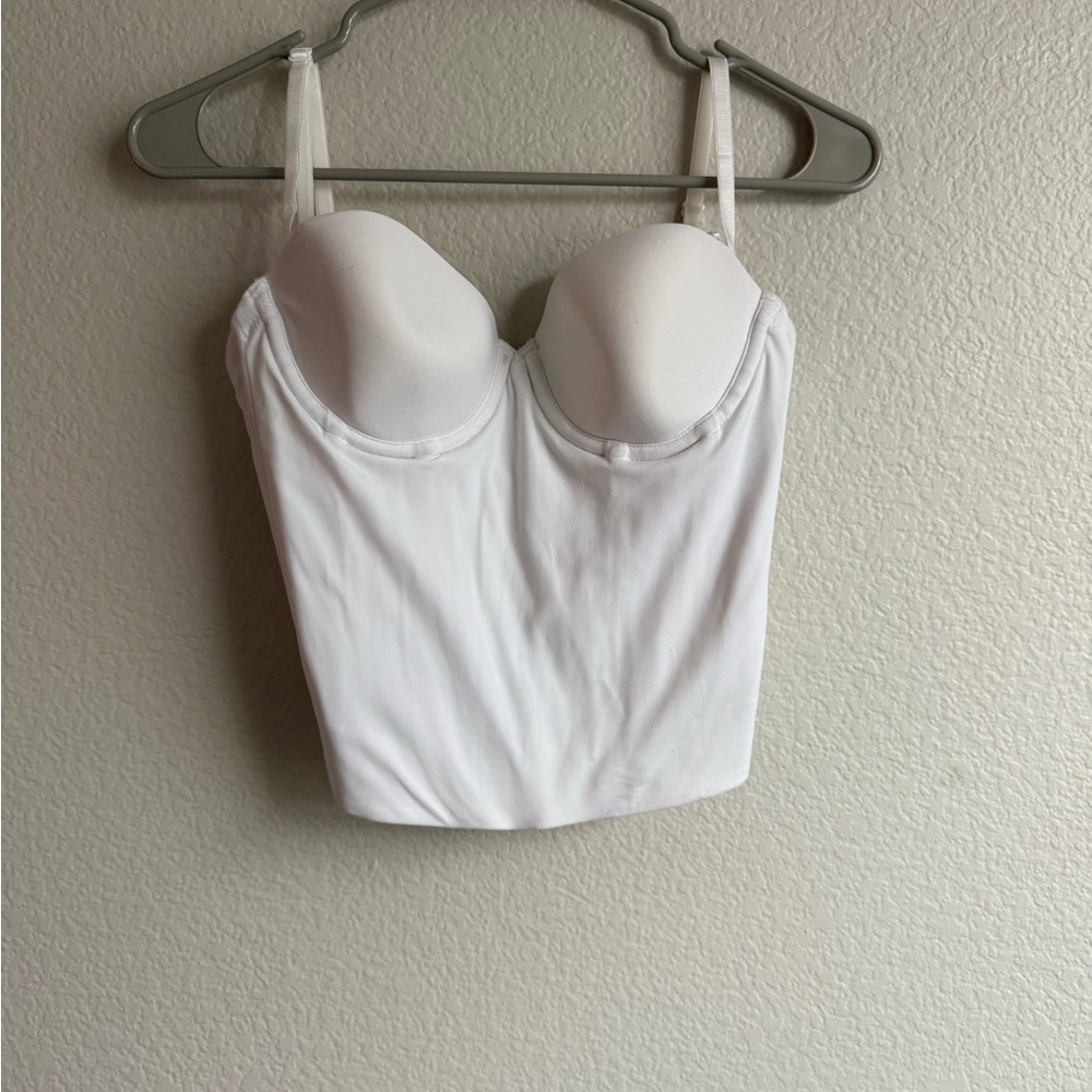 Maidenform White Bustier Top